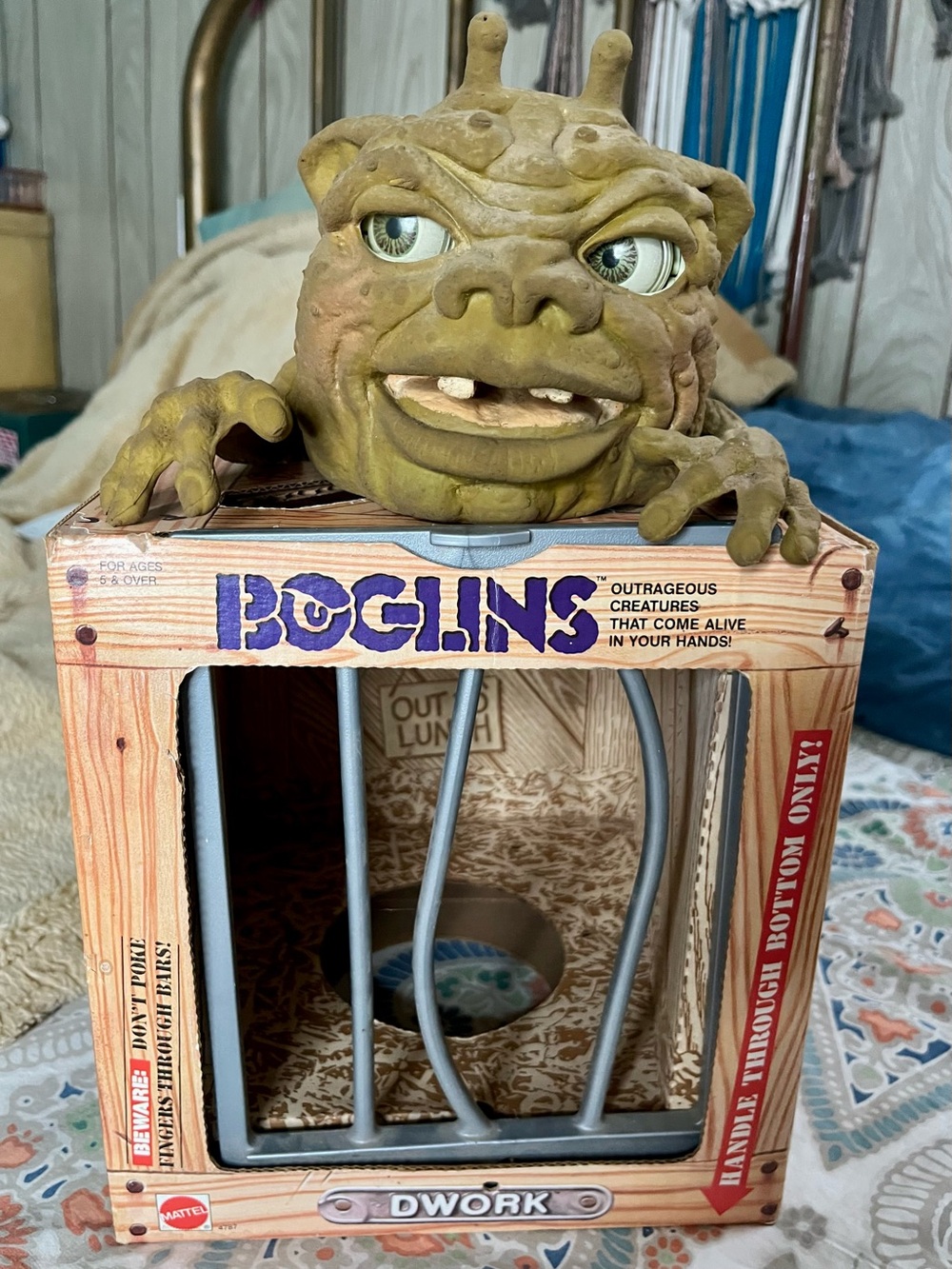 Vintage 1987 Boglin in original box -
•DWork
• eyes glow in dark & move